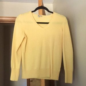 Halogen Cashmere yellow Sweater
